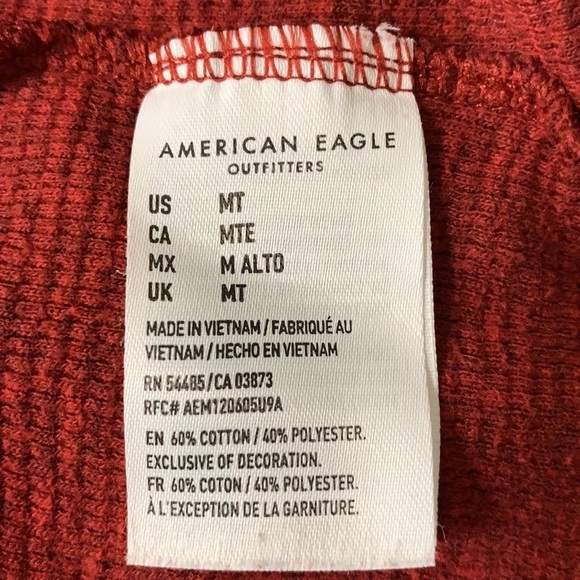 Mens American Eagle Outfitters Sz Medium standard fit baseball style long sleeve - Picture 4 of 5